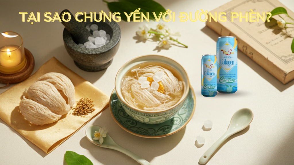 Tại sao chưng yến với đường phèn?