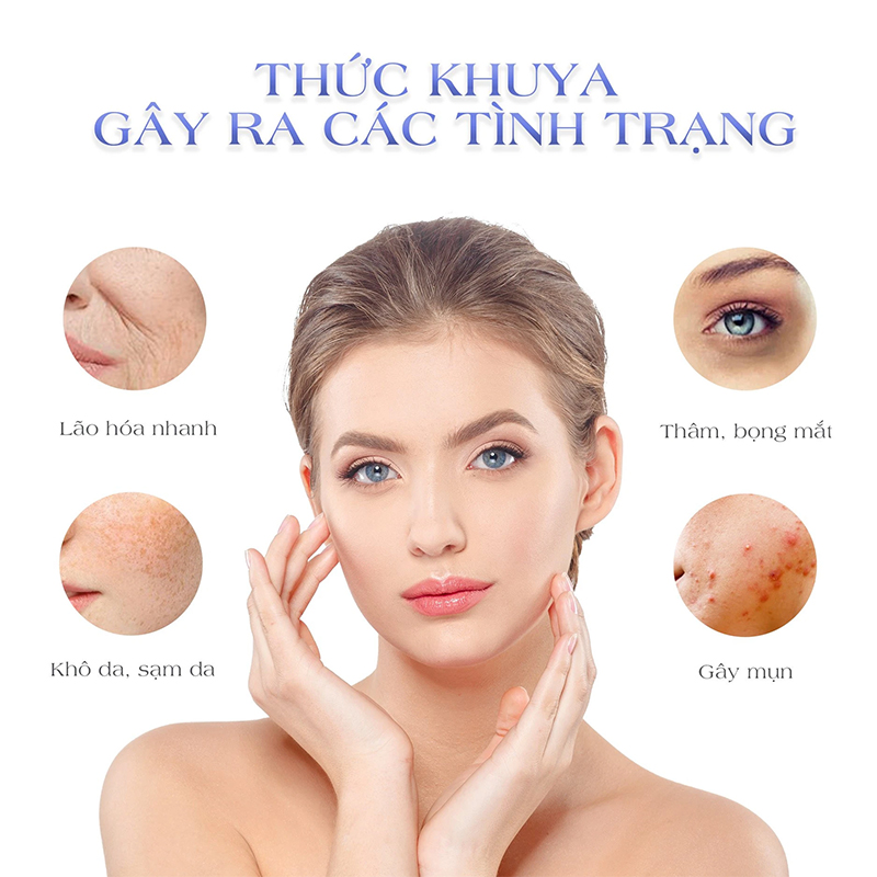 Tác dụng của Collagen đối với người hay thức khuya